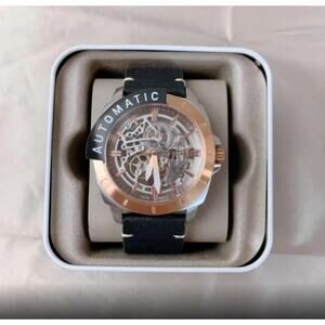 Fossil BQ2428 Privateer Sport Mechanical Black Leather Watch